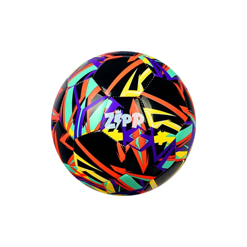 ProSelect x QUNYINGHUIXILIE Size 5 Soccer PU Machine Stitched Soccer Ball Unisex Black Orange-2