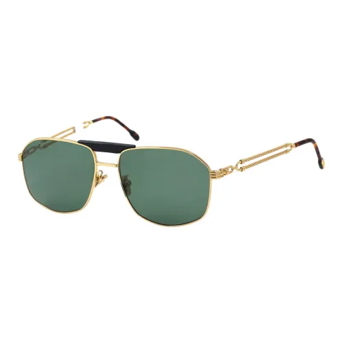 FRED Pure Titanium Plastic Metal Aviator Sunglasses Unisex Gold