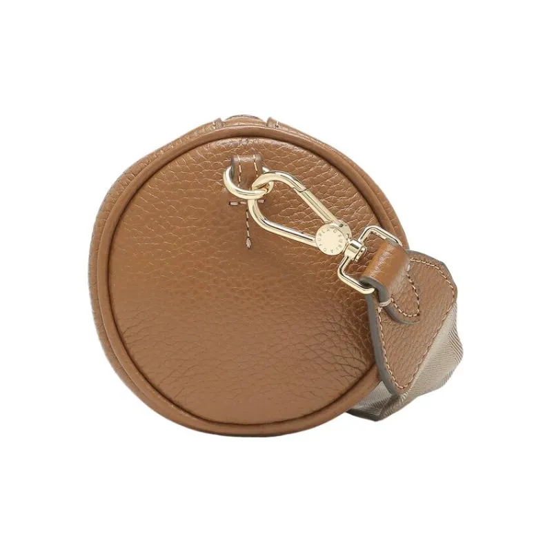 Furla Leather Cylinder Bag, Crossbody Bag, Shoulder Bag Mini Women's Brown-2