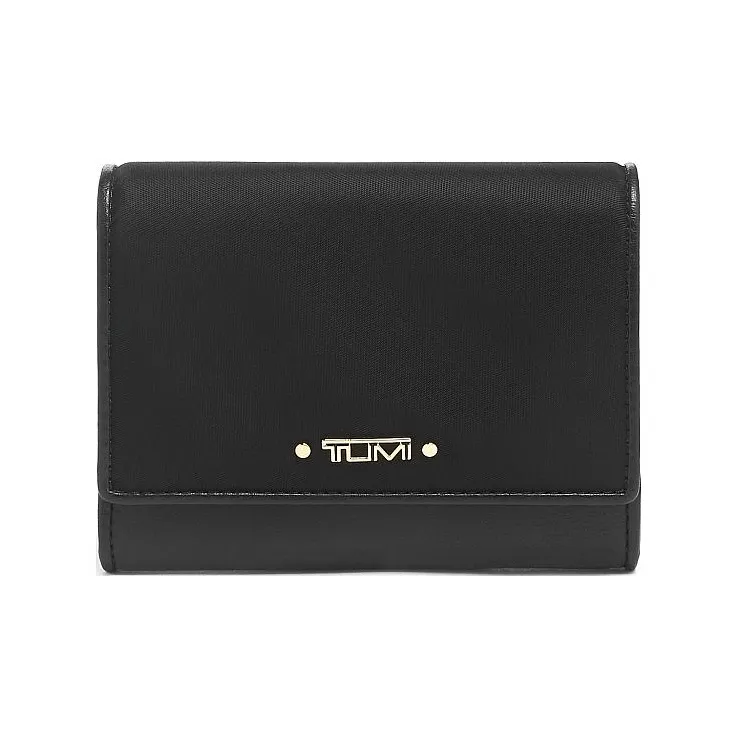 TUMI Nylon Credit Card Sleeve Card Holder Unisex Black-0