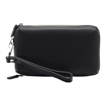 TUMI Cow Leather Wallet Men's Black