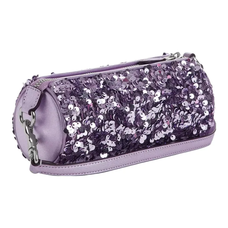 COACH Nolita Smooth Leather Patchwork Calfskin Handbag Shoulder Bag Women's Purple-1