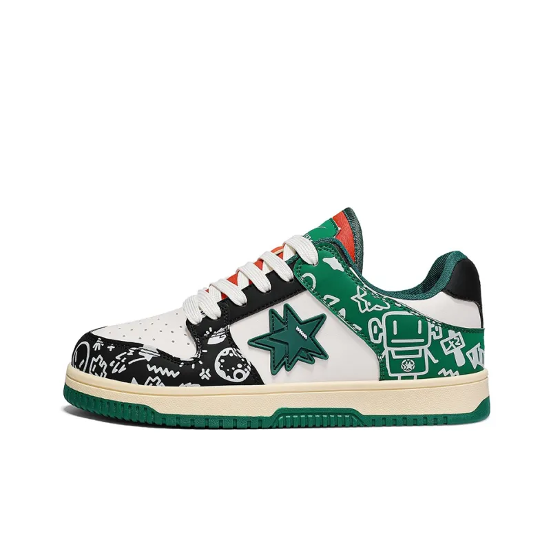 DOUBLE STAR 88 Anti Slip Wear Resistant Low Top Skateboard Shoes Unisex-0
