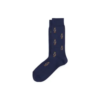 Polo Ralph Lauren Mid-Calf Socks Men's 1 Pack Navy