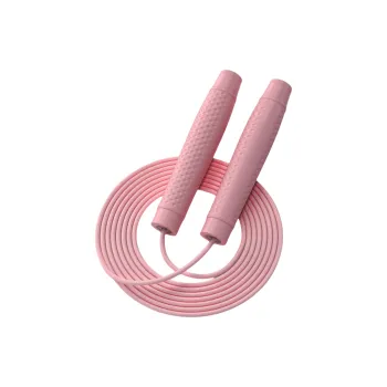 KDST Aerobic Fat Reduction Non Countable Jump Ropes Adults PVC Plastic Rope, Polypropylene Handle