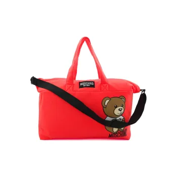 MOSCHINO Cotton Mommy Bag, Diaper Bag, Shoulder Bag, Crossbody Bag, Handbag Kids' Red