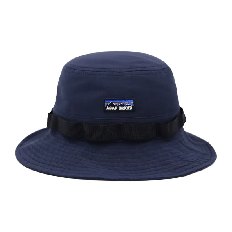 ACAP Cotton Bucket Hats Unisex Navy Blue-0