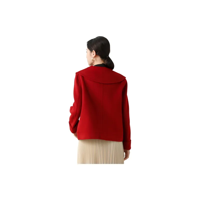 SMEN Coats Women's Red-1