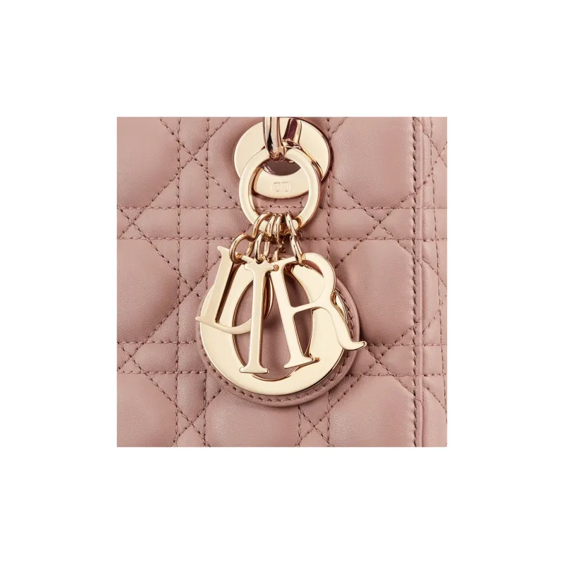 DIOR Lady Dior Lambskin Lady Dior Bag, Shoulder Bag, Crossbody Bag, Handbag Trumpets Women's Dark Blush-4