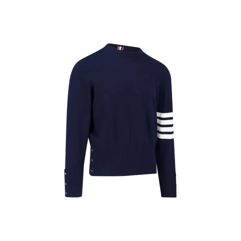 THOM BROWNE 4-Bar Knitted Jumper-2