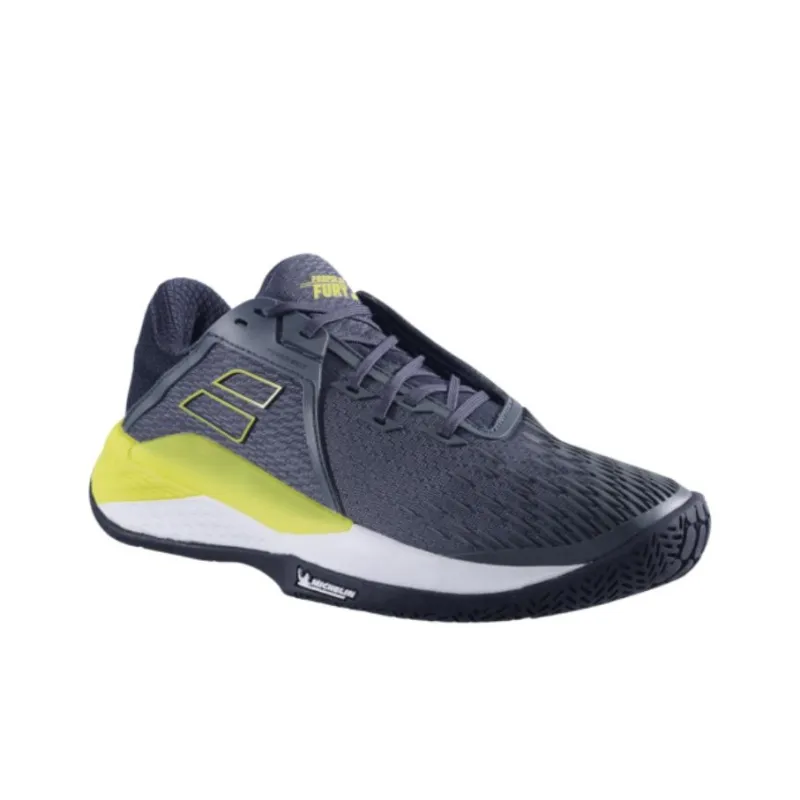 Babolat Cushioning, Wear Resistant Low Top Casual Shoes Unisex Gray Yellow-2