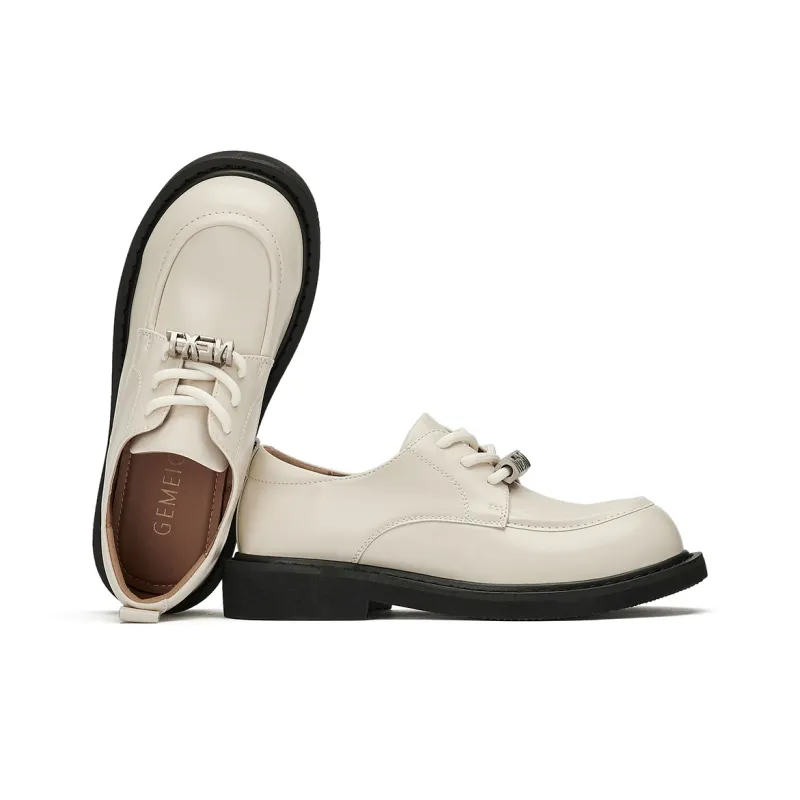 GEMEIQ Loafers Women's Low Top Black/Beige-13