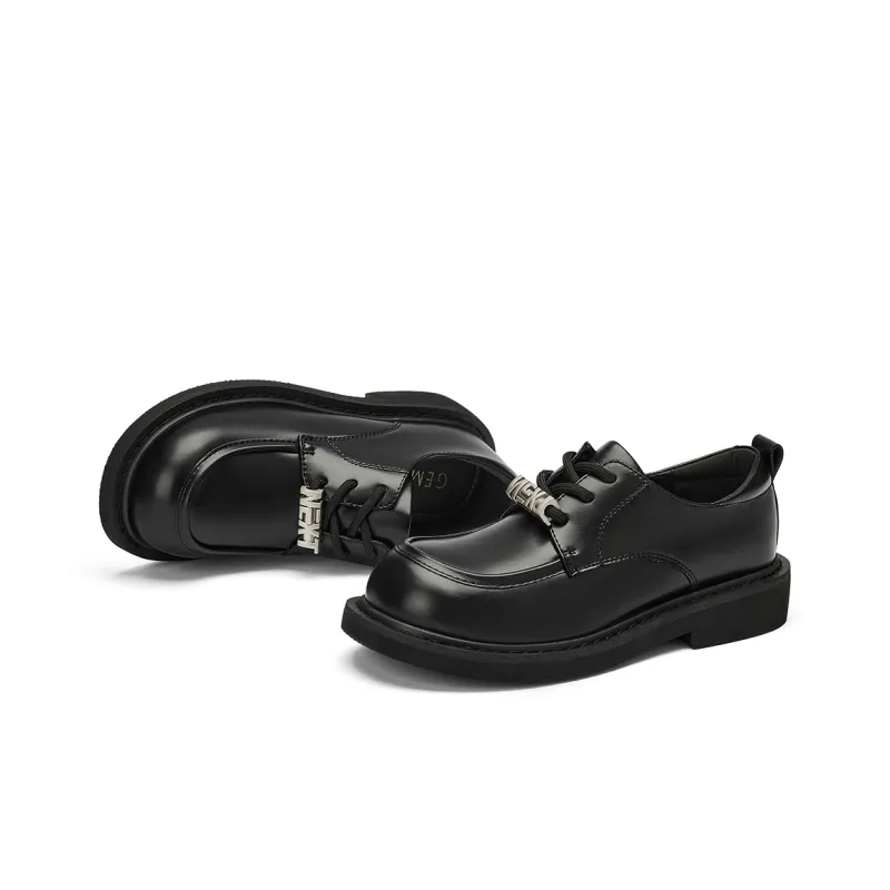 GEMEIQ Loafers Women's Low Top Black/Beige-3