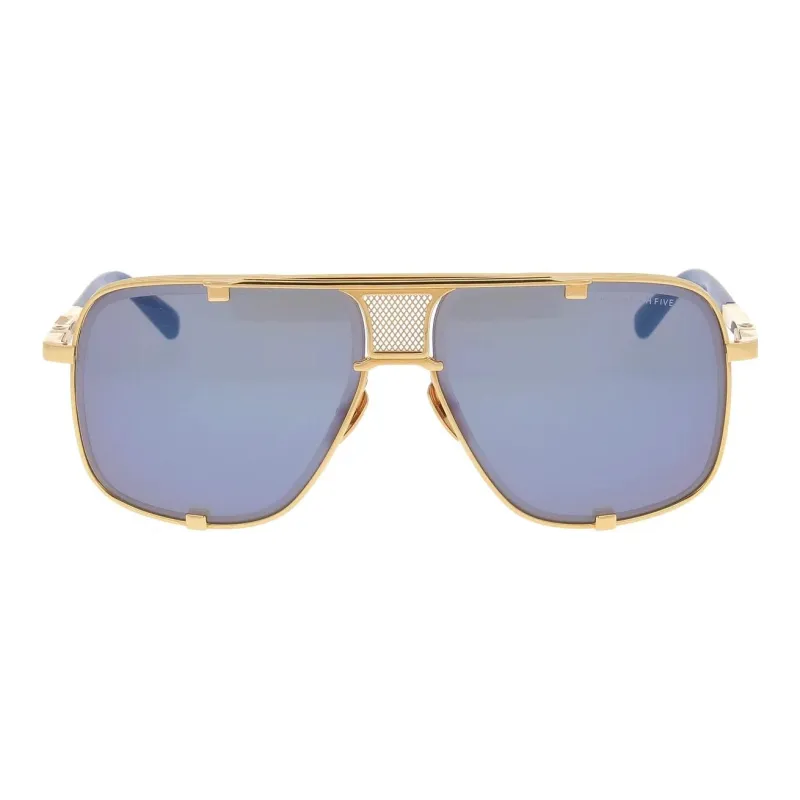 DITA Titanium Irregular Shape Sunglasses Men's Gold-1
