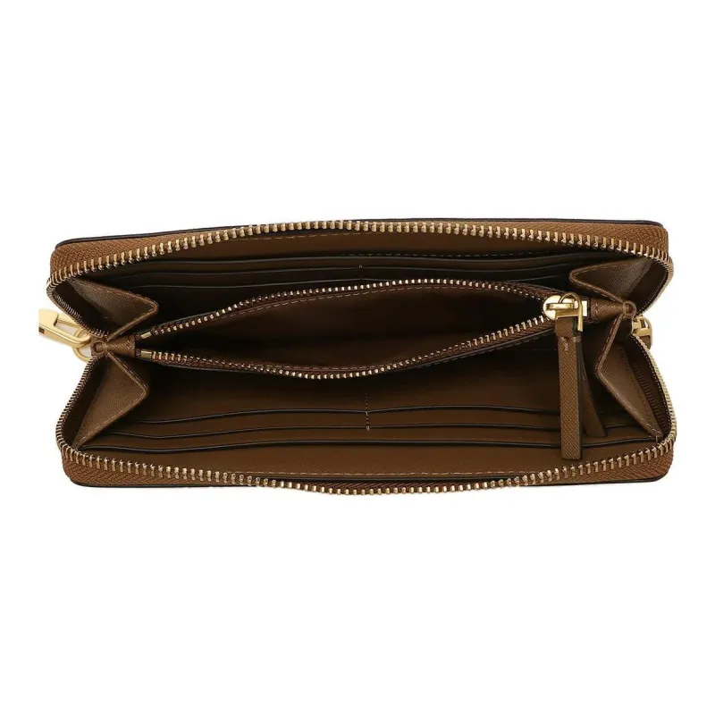 TORY BURCH Emerson Leather Coin Purse Wallet Regular Women's Camel-4
