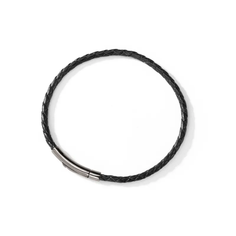 Clect Alloy Bracelets Unisex Black/Brown-1