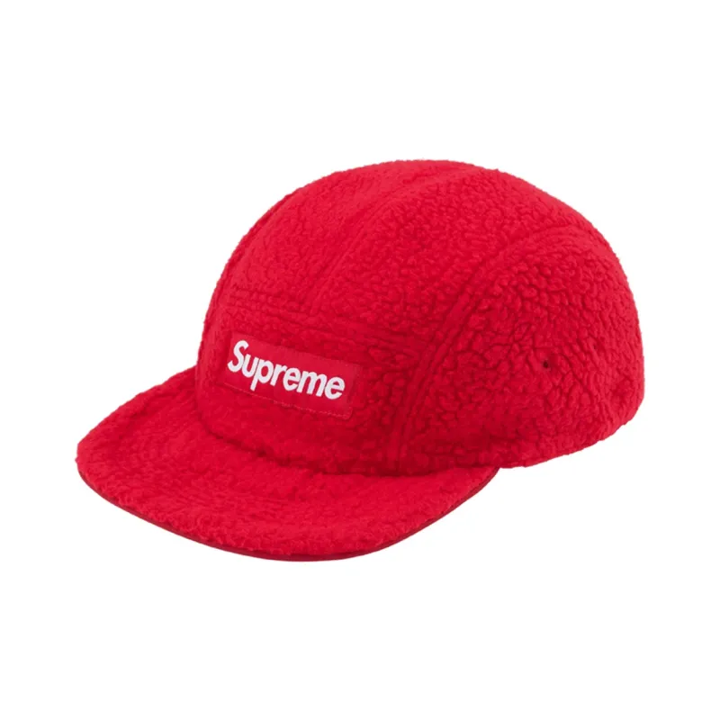 Supreme Polartec Shearling Reversible Camp Cap-3