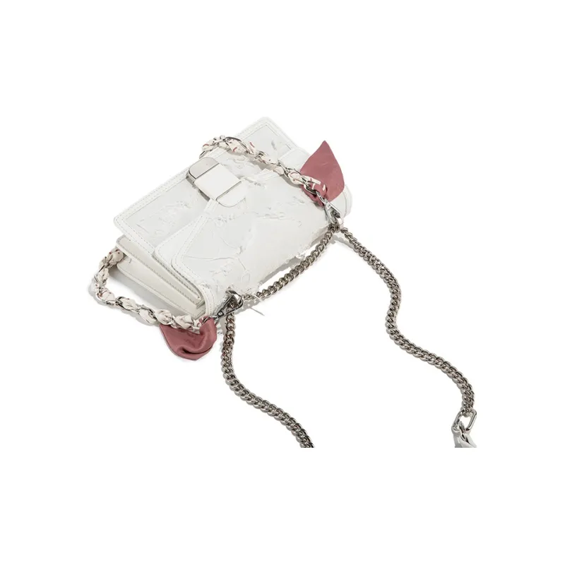 MACKJANICE PU Shoulder Bag Women's White & Pink-2
