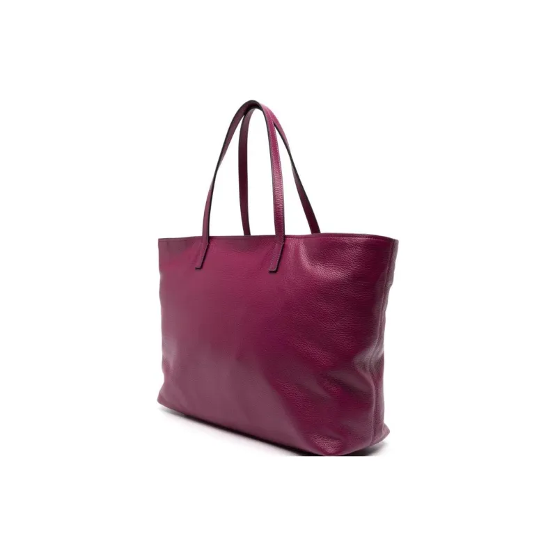 MOSCHINO Logo-lettering Leather Tote Bag-1