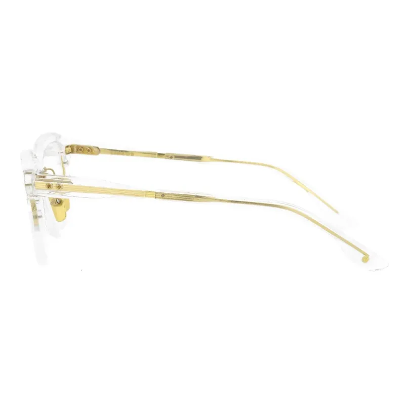 DITA Titanium Irregular Shape Eyeglass Frames Unisex Gold-3