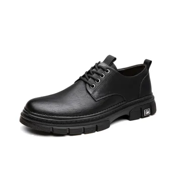 VANSSI Men's Casual Shoes Men Low Top Brown