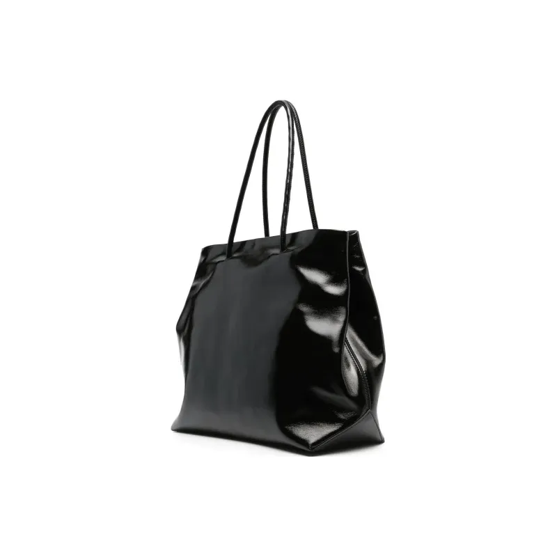 MOSCHINO Sheepskin Tote Bag Shopping Bag Shoulder Bag Handbag Women's Black-1