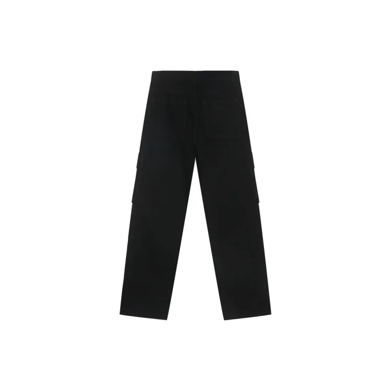 Voguo Relay Jeans Loose Straight leg Unisex Black-1