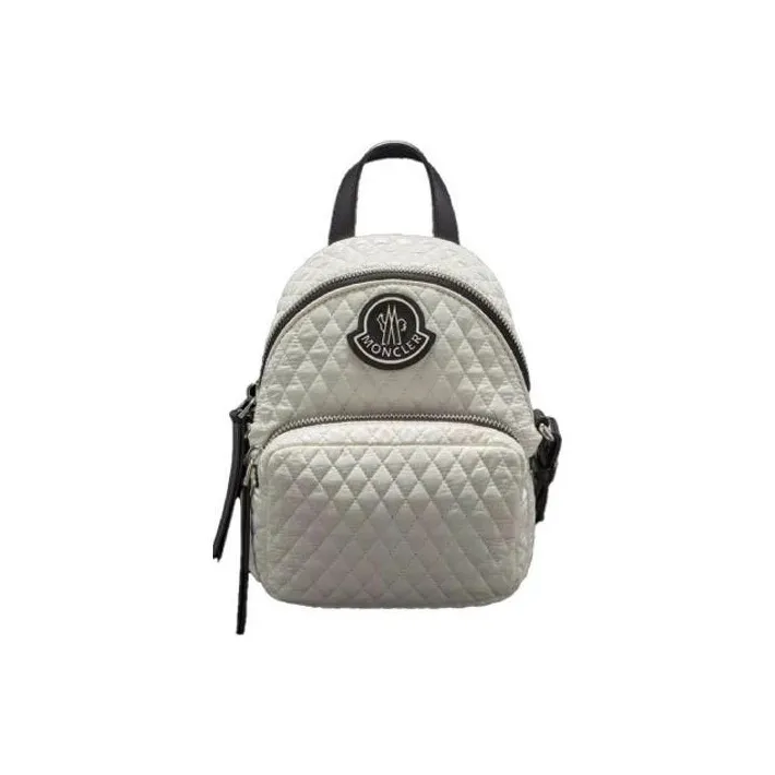 Moncler Kilia Fabric Shoulder Bag, Crossbody Bag Trumpets Women's Ecru-0