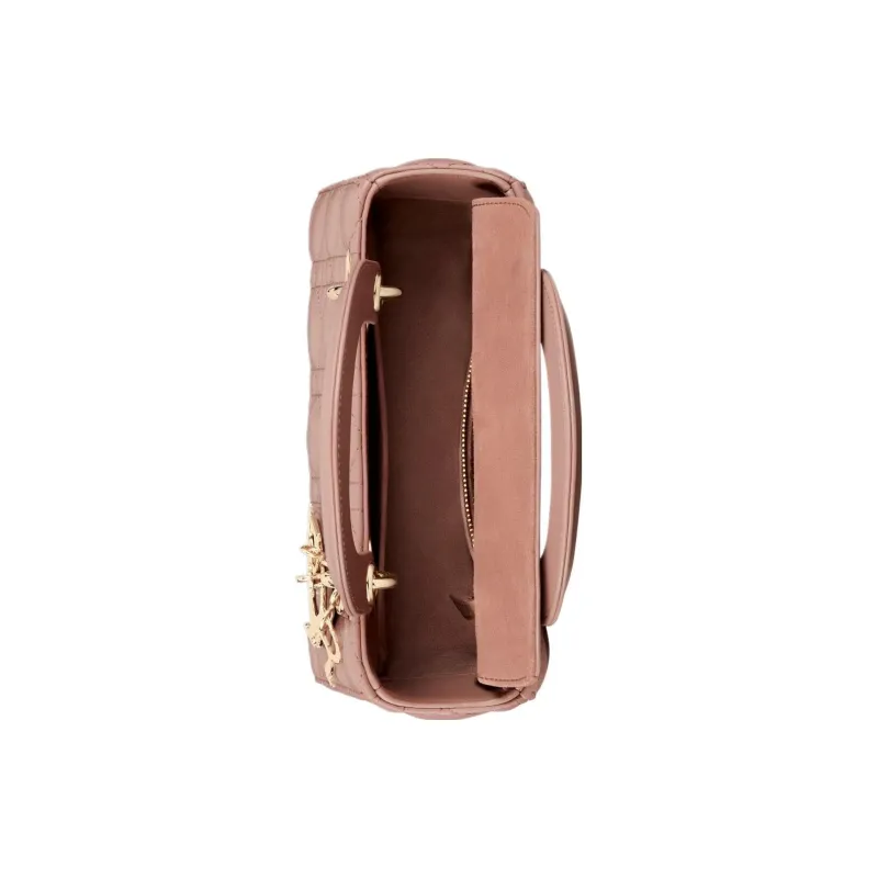 DIOR Lady Dior Lambskin Lady Dior Bag, Shoulder Bag, Crossbody Bag, Handbag Trumpets Women's Dark Blush-3