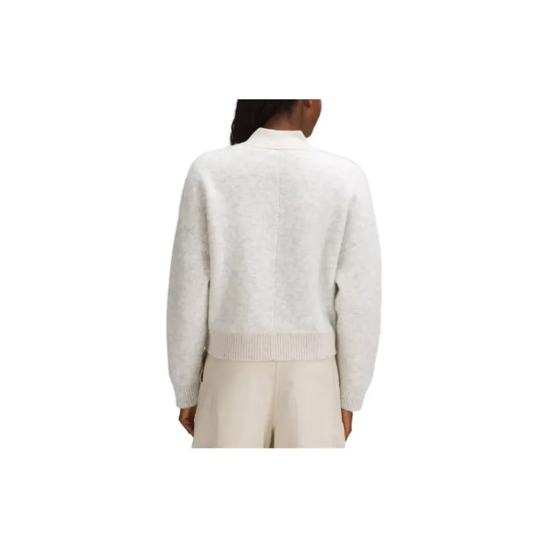 Lululemon Alpaca Wool-Blend Knit Bomber Jacket Jackets Coats Women's-1