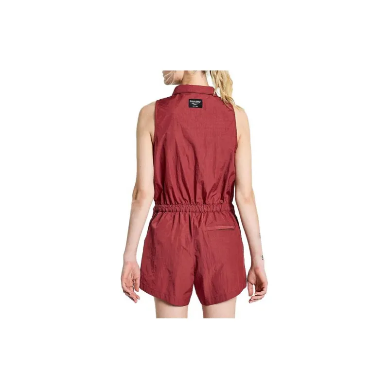 Saucony Unwind Romper Bodysuits Women's Red-1