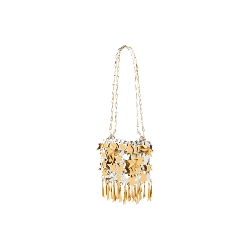 Paco Rabanne Polyester Portable Crossbody Bag Shoulder Bag Women's Yellow Multicolor Silver-1