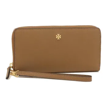 TORY BURCH Emerson Leather Coin Purse Wallet Regular Women's Camel