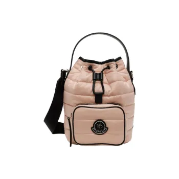 Moncler Kilia Fabric Bucket Bags Shoulder Bag Crossbody Bag Handbag Women's Nude