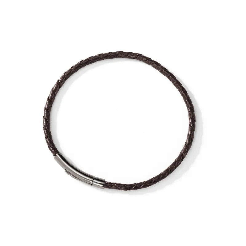 Clect Alloy Bracelets Unisex Black/Brown-0