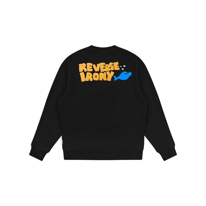 EMPTY REFERENCE x REVERSE IRONY Sweatshirt Unisex Black-1