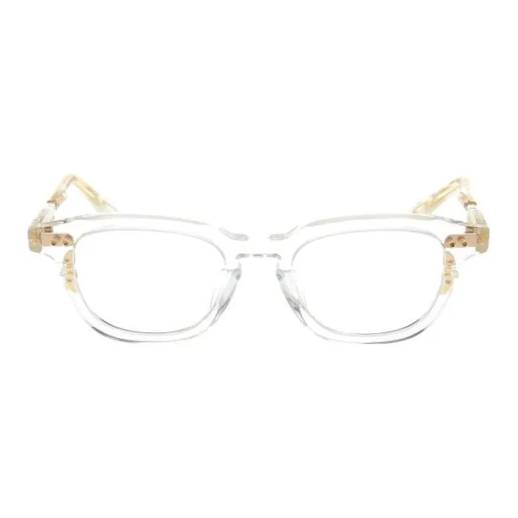 DITA Titanium Irregular Shape Eyeglass Frames Unisex Gold-1