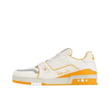 LOUIS VUITTON Trainer Low Top Skateboard Shoes Men's Yellow