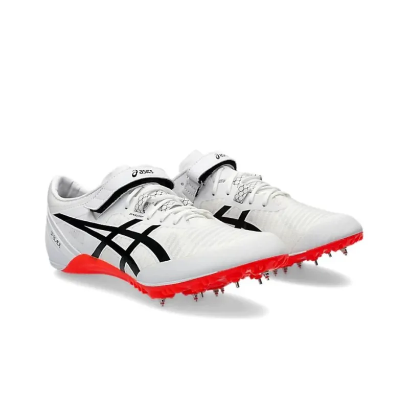 Asics Blade 9 Cushioning Wear Resistant Low Top Running Shoes Unisex White Orange-2