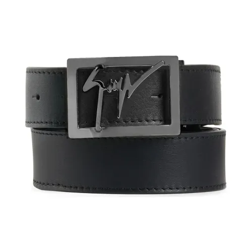 Giuseppe Zanotti Square Logo Buckle Belt