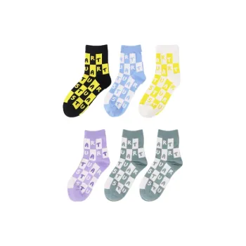 MINIONS Mid-Calf Socks Unisex 6 Pack Mixed Color