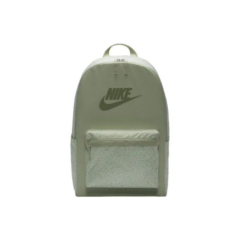 Nike Polyester Backpack Unisex Creamy Pink With Oil Green Accents-0