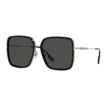 Burberry Metal Square Sunglasses Women's Gold