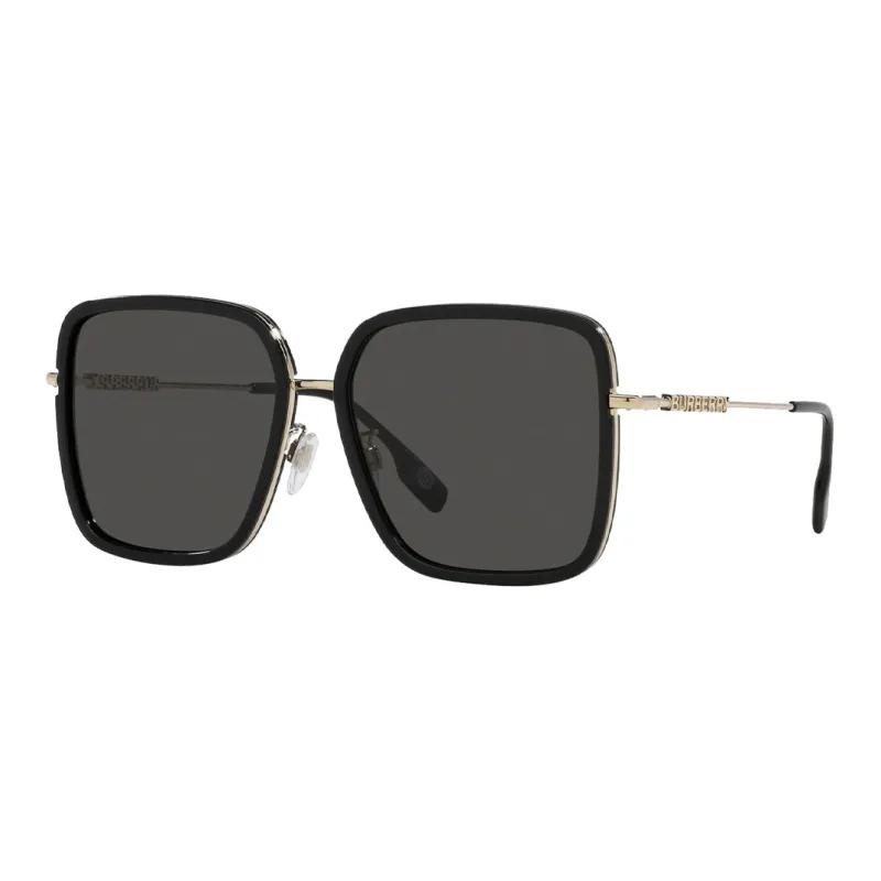 Burberry Metal Square Sunglasses Women's Gold-0