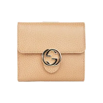 GUCCI Interlocked Gg Wallet Small Brown