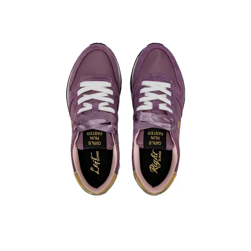 SUN68 Low Top Casual Shoes Women's Purple-3