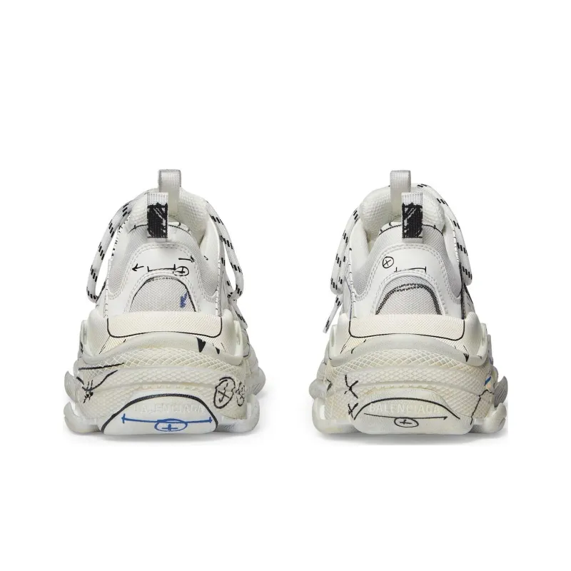 Balenciaga Triple S 'White'-4