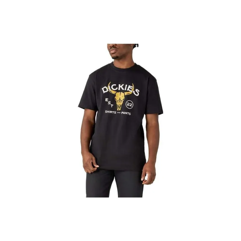Dickies Bull Skull Heavyweight T-Shirt T-Shirt Unisex Black-1