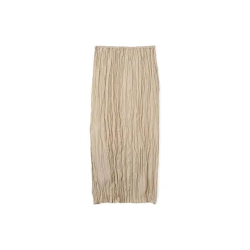Toteme Casual Long Skirts Women's Light Hay Green