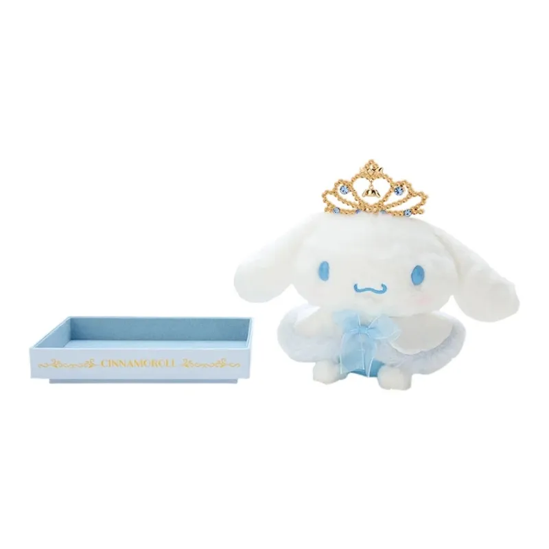 Sanrio Cinnamoroll Tokikiku Tiara Crown With Box Dolls Plush Doll 21cm Height-2